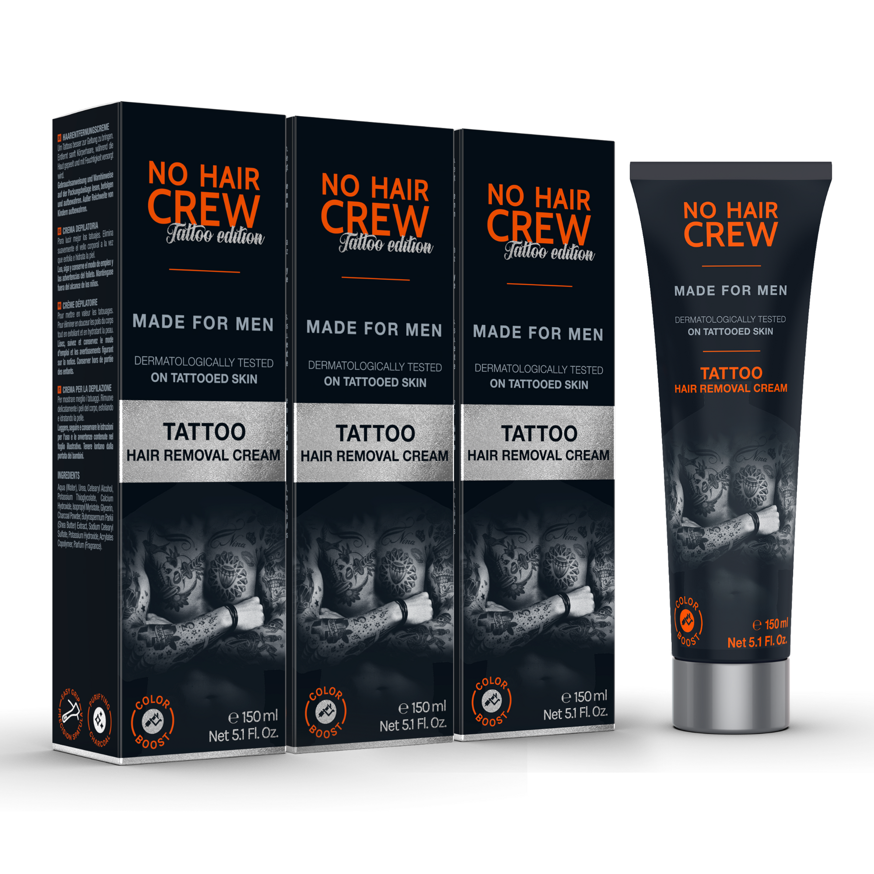 NO HAIR CREW Gentle And Effective Hair Removal Made For Men No hair crew gentle and effective hair removal made for men