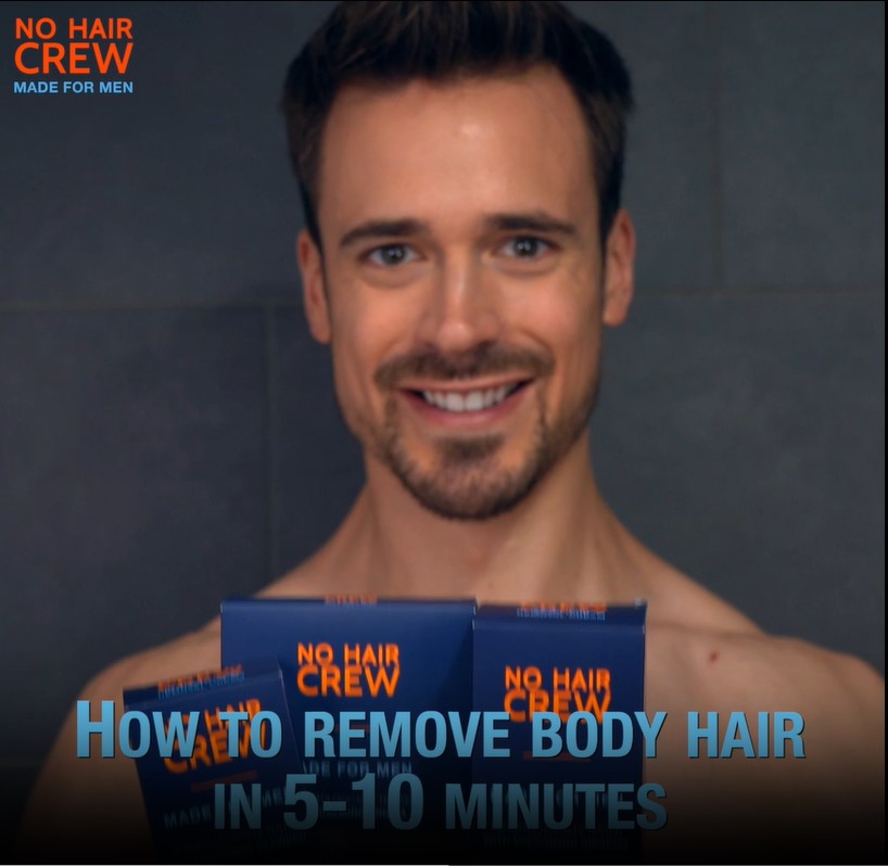 NO HAIR CREW Gentle And Effective Hair Removal Made For Men No hair crew gentle and effective hair removal made for men