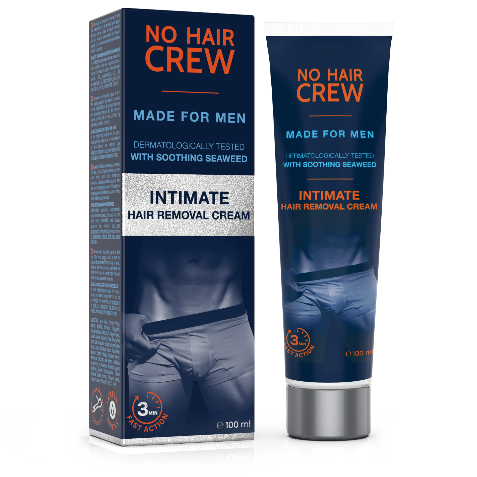 Super Pack NO HAIR CREW – Lote de 2 cremas y 1 Polvo- una Crema Depilatoria  Íntima
